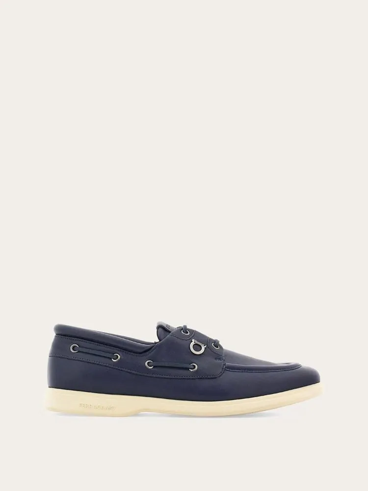 Boat shoe con Gancini