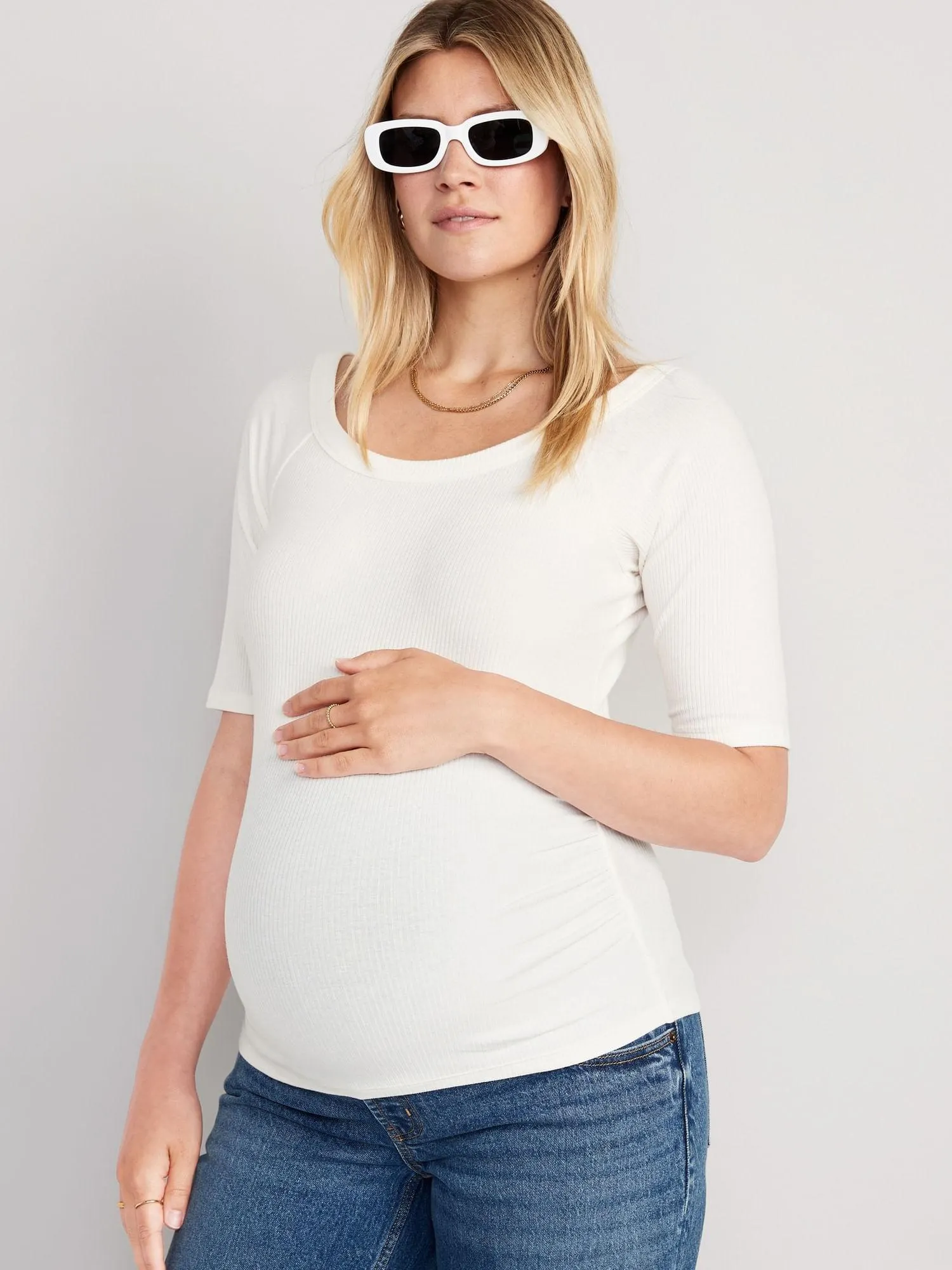 Playera de manga 3/4 Maternity Old Navy