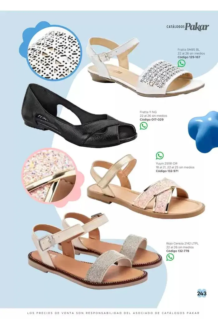 Catálogo de Pakar Sandalia 31 de enero al 31 de mayo 2025 - Pagina 243