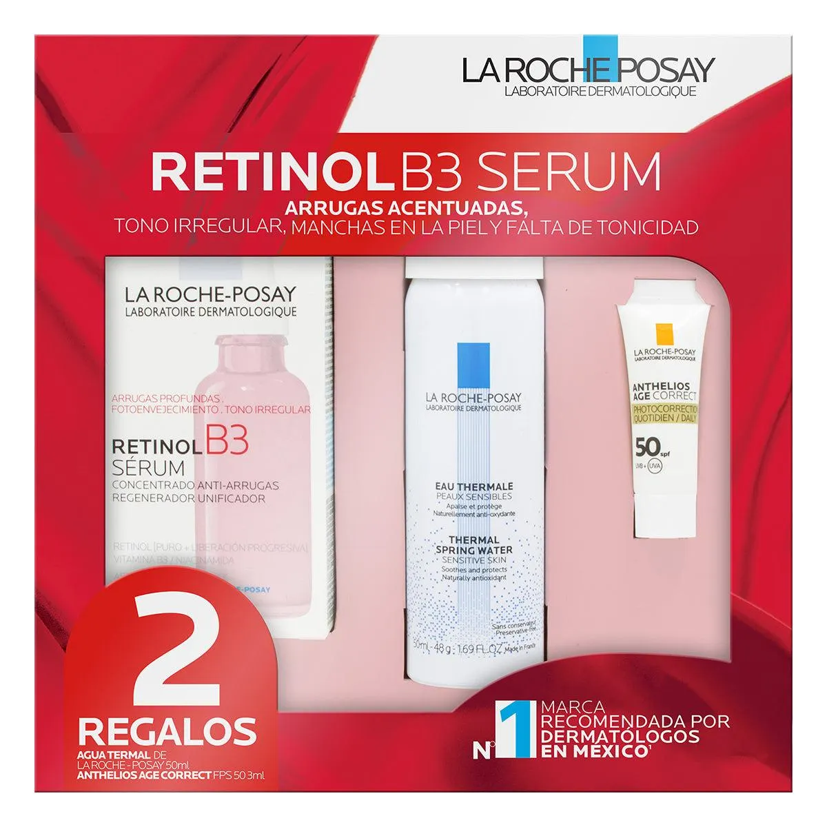 Kit retinol B3 anti-manchas y arrugas.