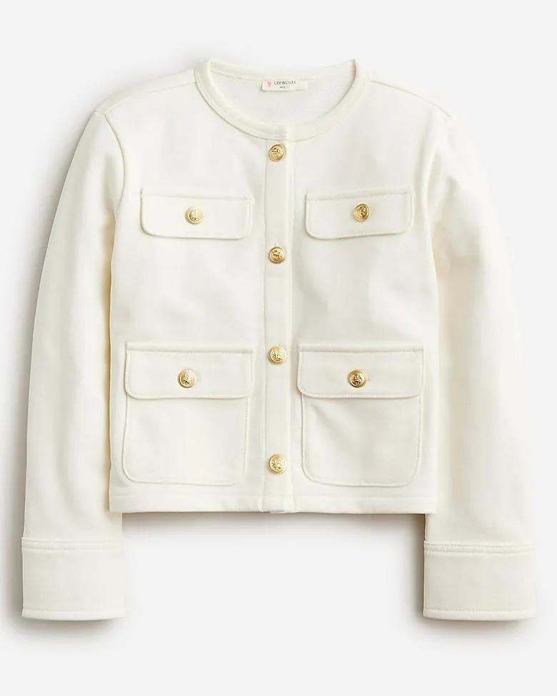 Girls' french terry lady jacket