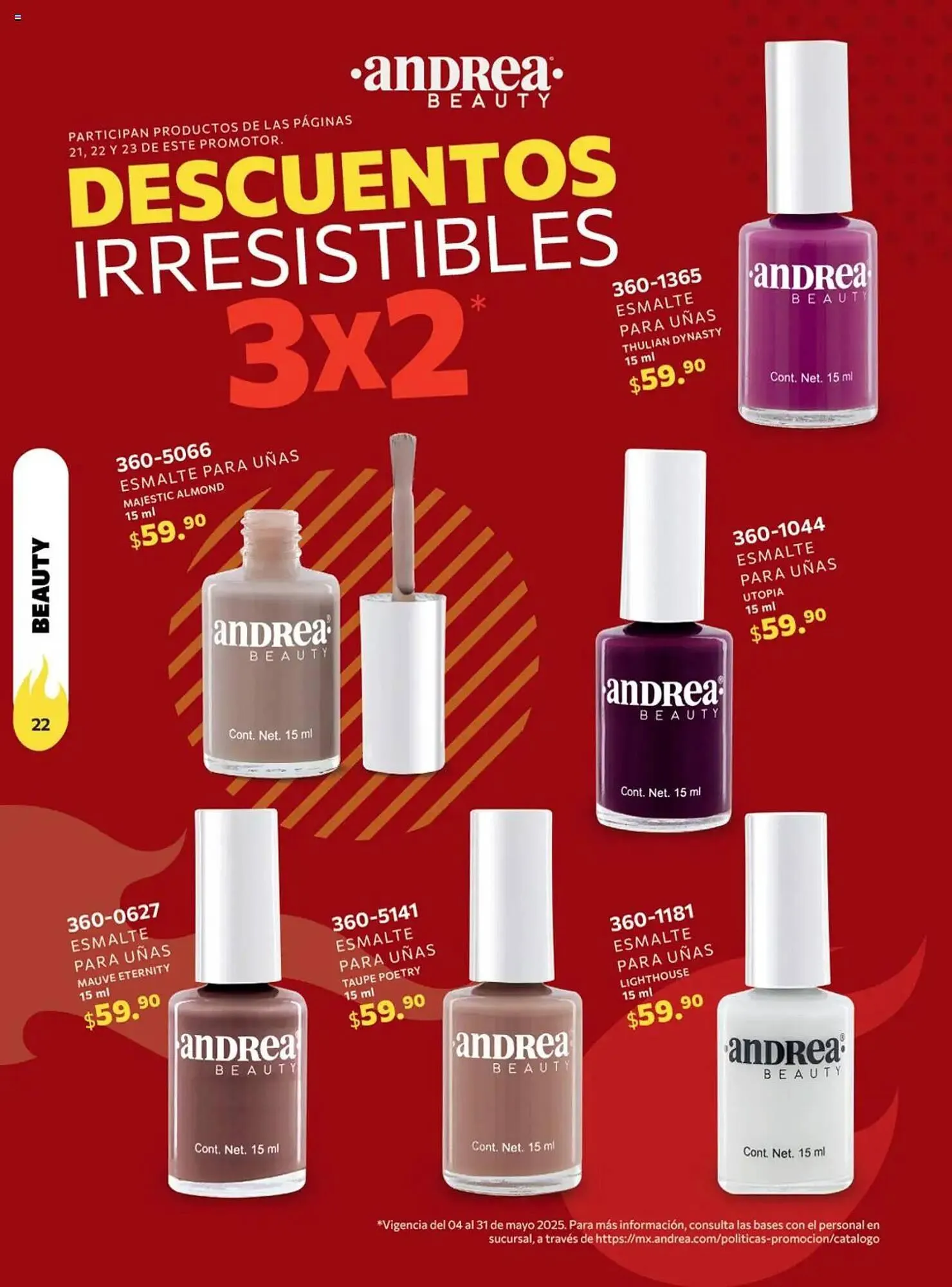 Catálogo de Catálogo Andrea 4 de mayo al 31 de mayo 2025 - Pagina 22