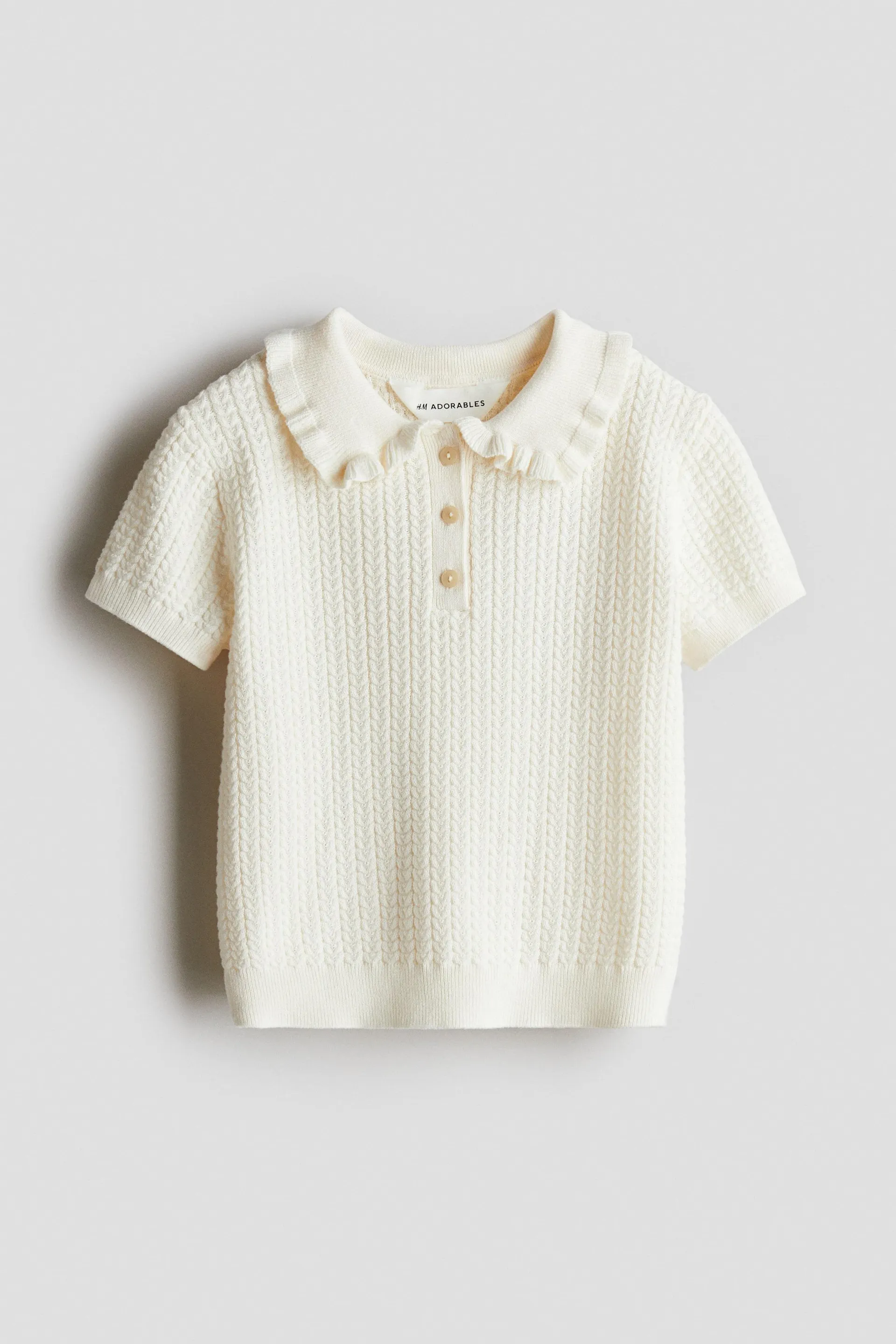 Top en tejido trenzado de algodón