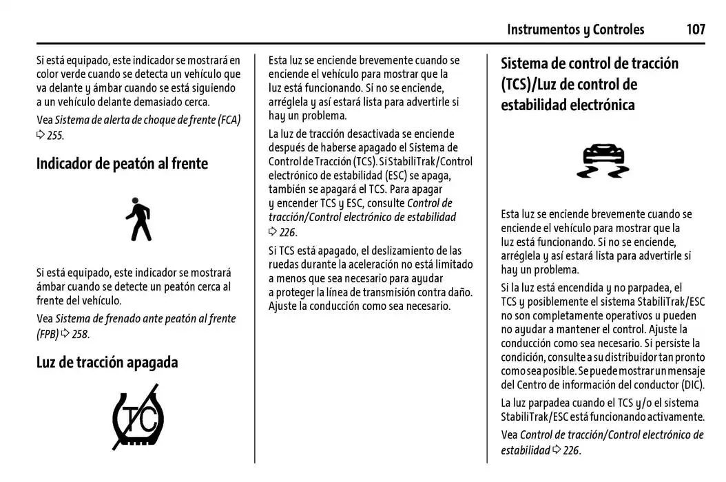 Catálogo de Chevrolet Corvette Stingray Manual del propietario 22 de enero al 31 de diciembre 2025 - Pagina 108