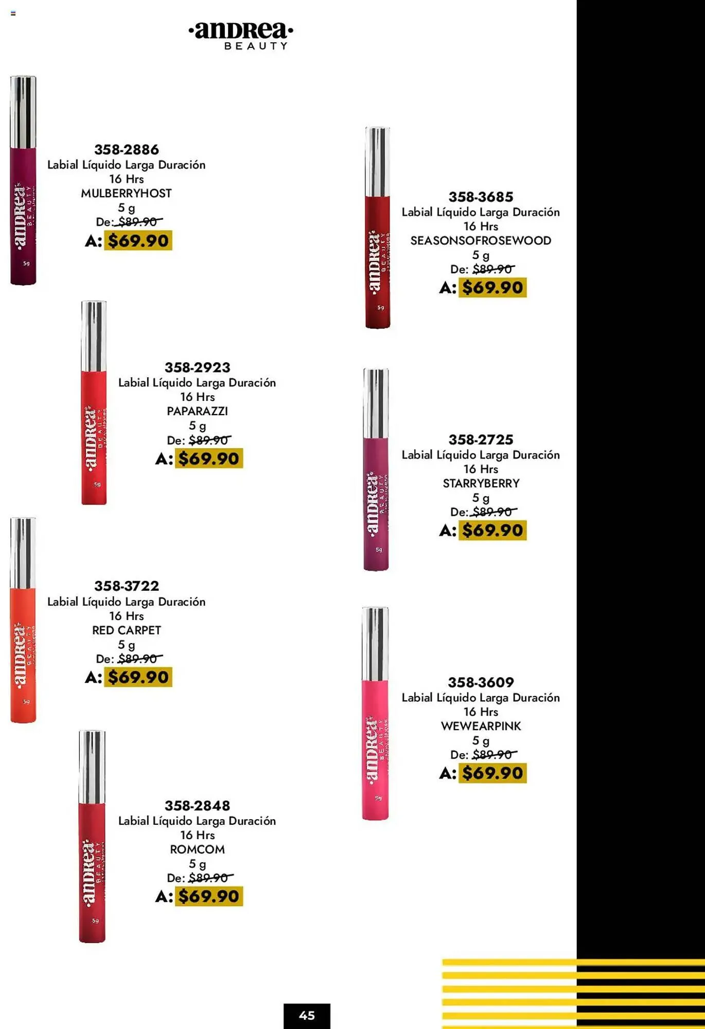 Catálogo de Catálogo Andrea 4 de mayo al 2 de agosto 2025 - Pagina 45