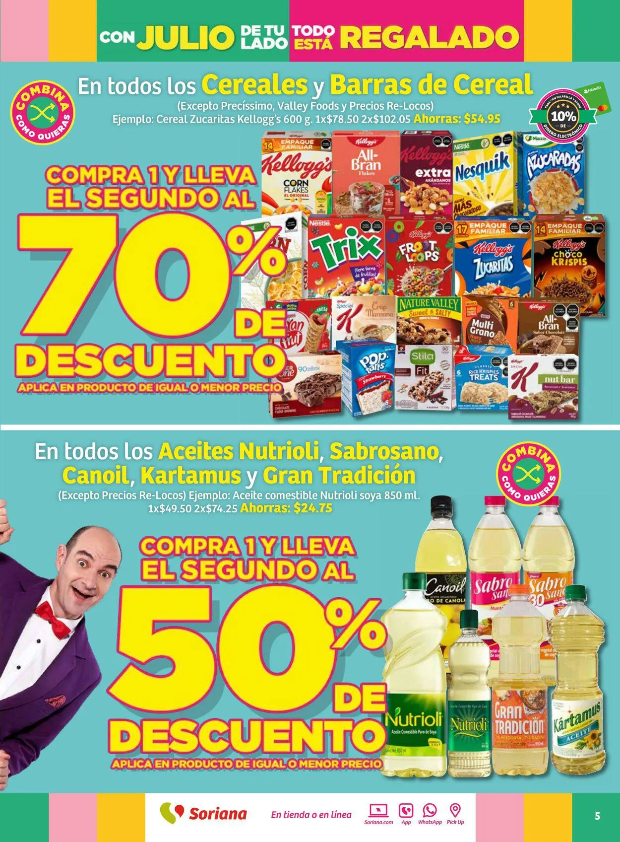 Catálogo de Soriana - Folleto Julio Regalado Mercado Nacional Oferta actual 13 de julio al 20 de julio 2023 - Pagina 5