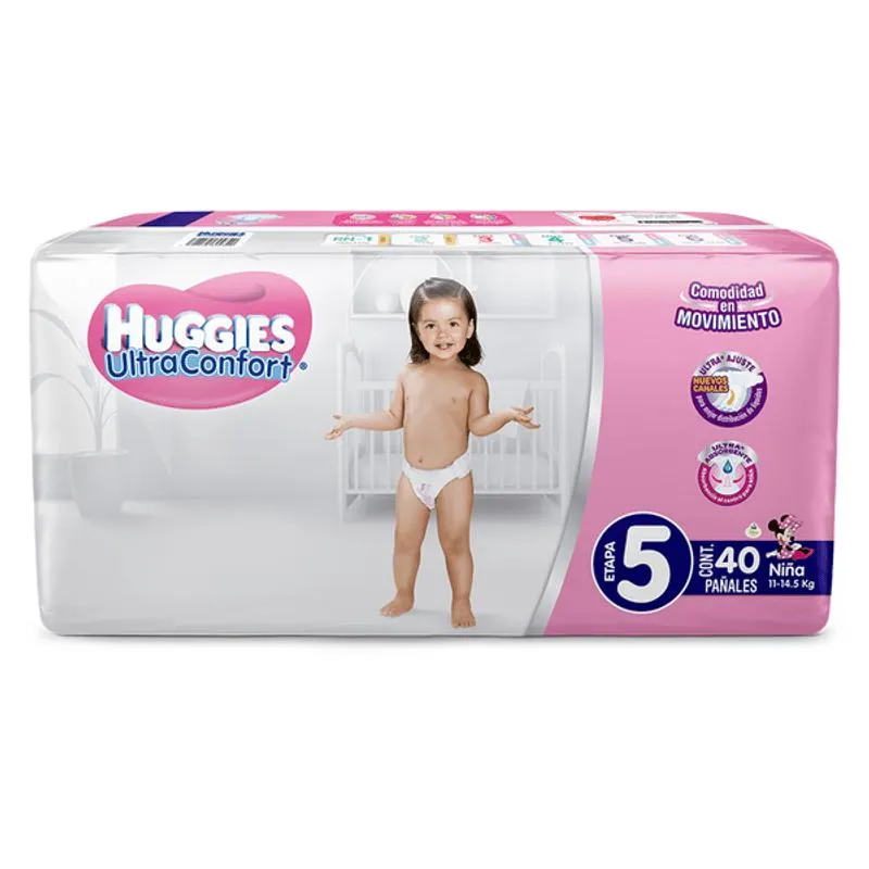 Pañales Ultraconfort Et 5 Niña 40 Pz
