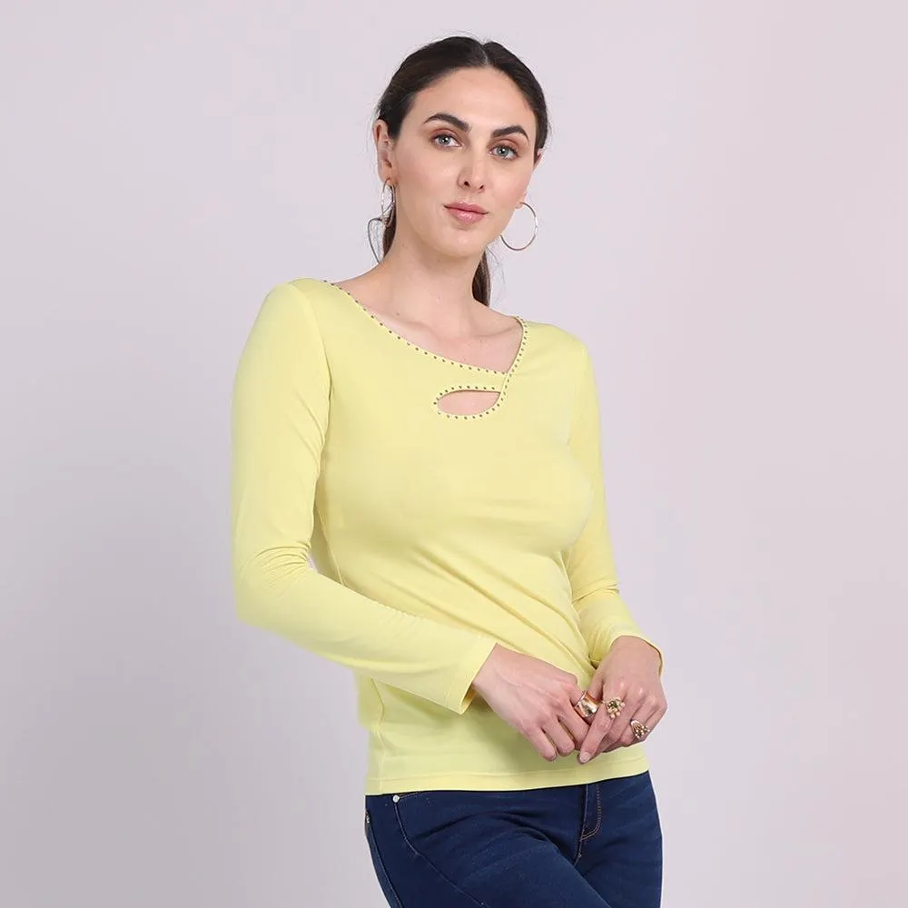 Top Escote Asimétrico En Gota