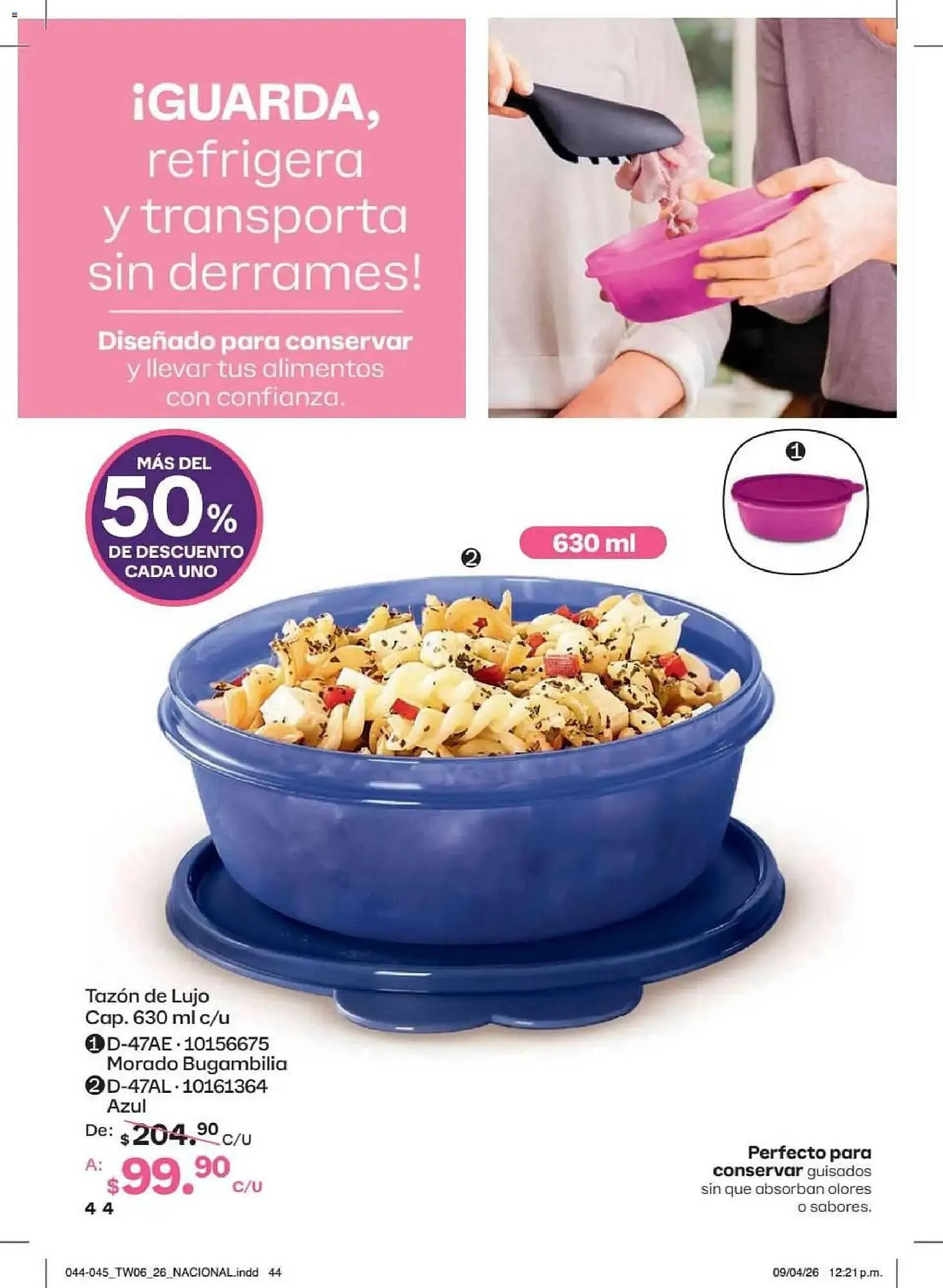 Catálogo de Catálogo Tupperware 18 de mayo al 14 de junio 2026 - Pagina 44