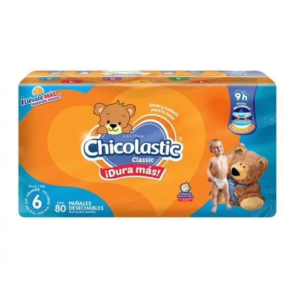 Pañal Chicolastic talla 6 classic 80 piezas