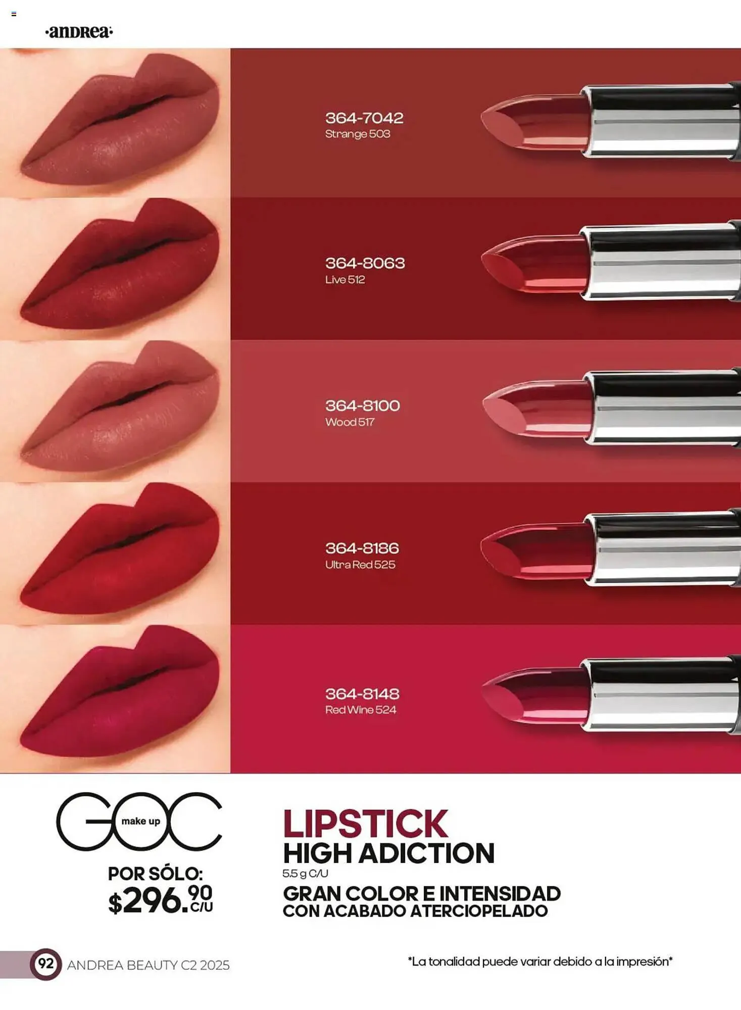 Catálogo de Catálogo Andrea 23 de marzo al 24 de mayo 2025 - Pagina 224