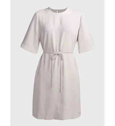 Vestido Calvin Klein Logo Mujer Gris