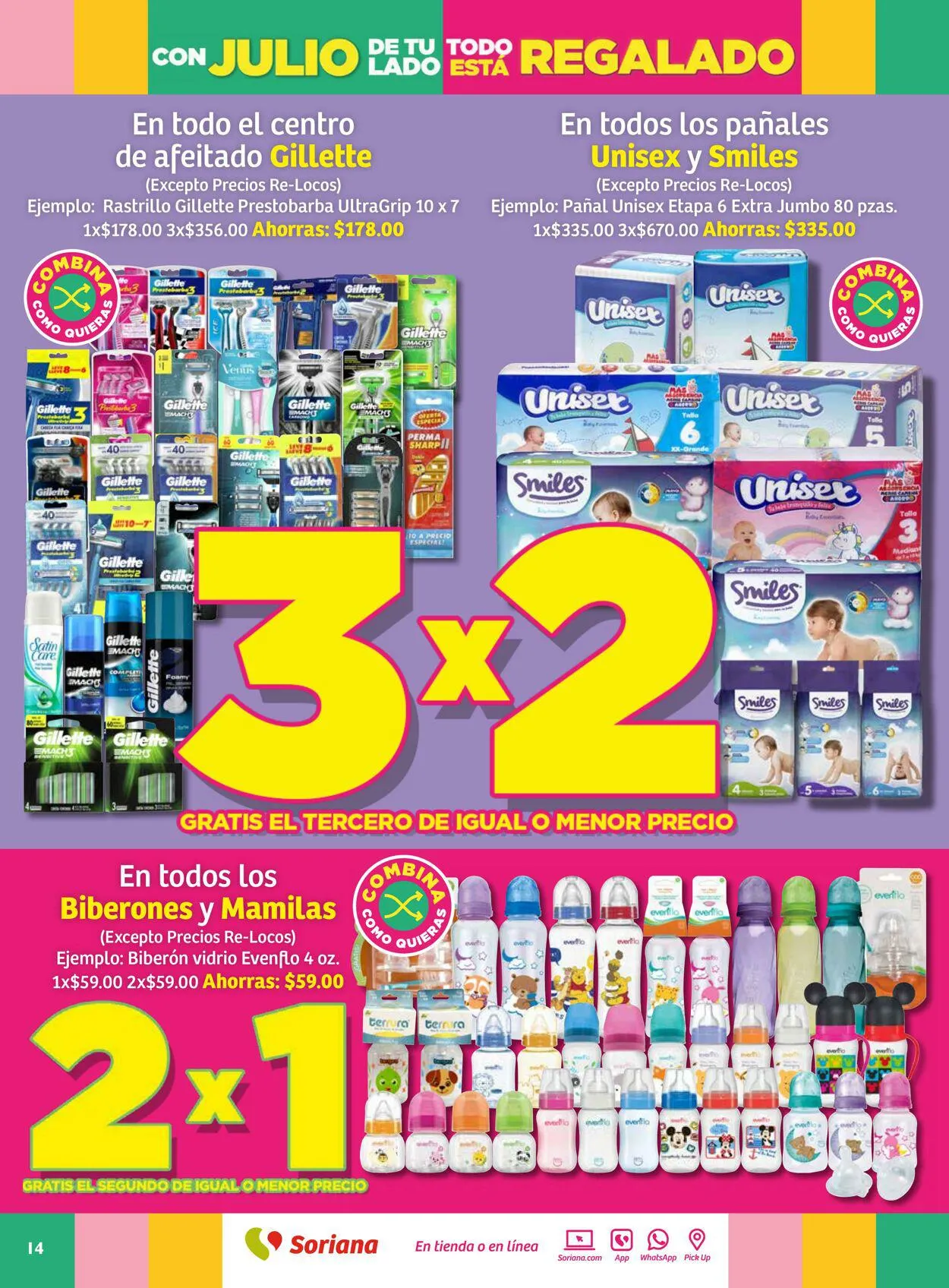 Catálogo de Soriana - Folleto Julio Regalado Mercado Nacional Oferta actual 13 de julio al 20 de julio 2023 - Pagina 14