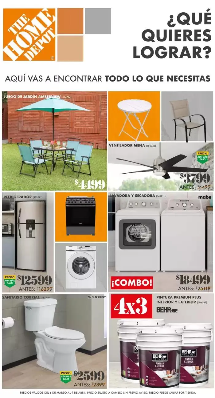 Catálogo de The Home Depot 20 de febrero al 31 de marzo 2025 - Pagina 1