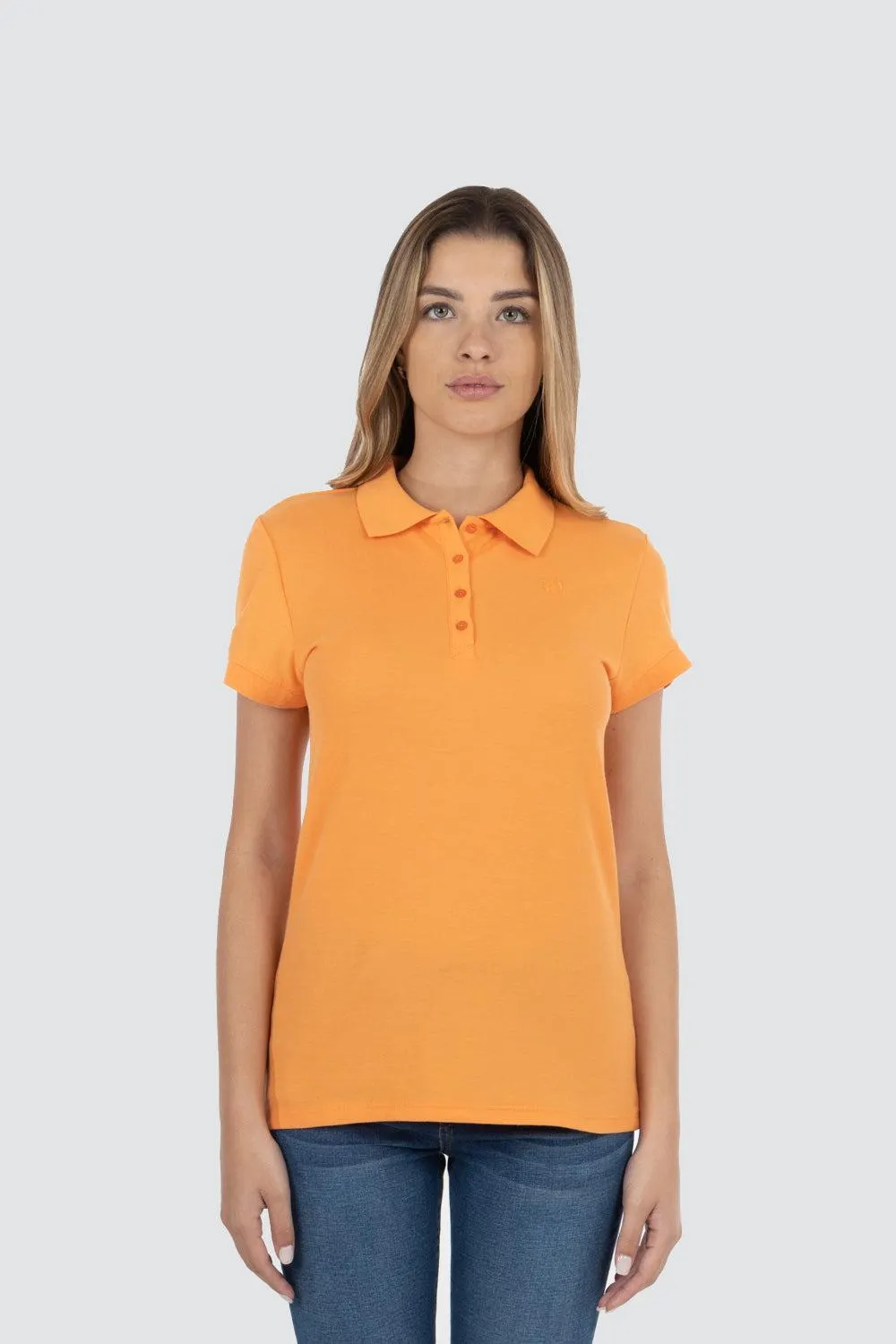 Polo piqué naranja