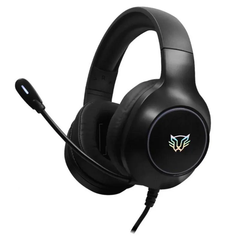 Audífonos Balam Rush Sonorous HS750 3.5MM 2.0 Iluminación RGB Negro BR-933018