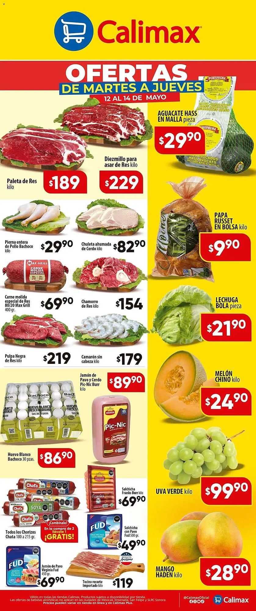 Catálogo de Folleto Calimax 12 de mayo al 14 de mayo 2026 - Pagina 1