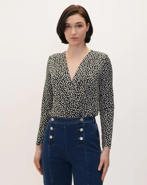 Body Envolvente De Punto De Lunares