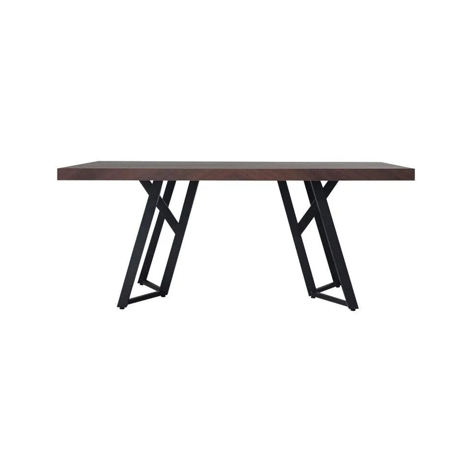 Mesa de comedor Ebba - Nogal y Negro