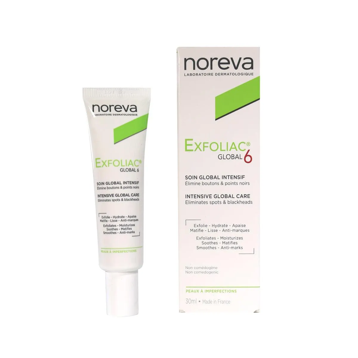 Exfoliac Global crema, tratamiento anti-imperfecciones 30ml.