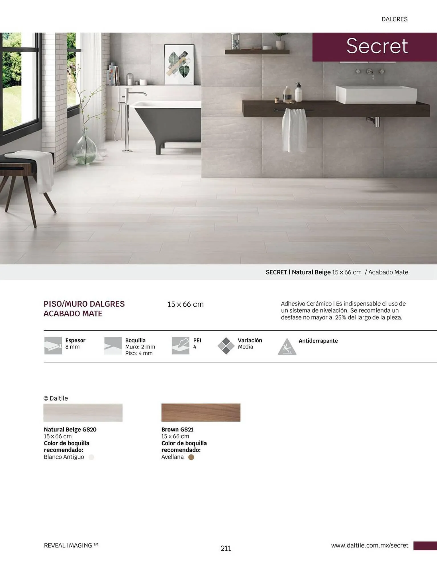 Catálogo de Catálogo Daltile 1 de enero al 31 de diciembre 2024 - Pagina 211