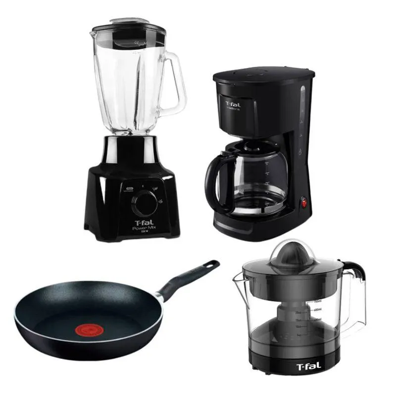 Combo Desayuno T-Fal Negro CMLNZP23M