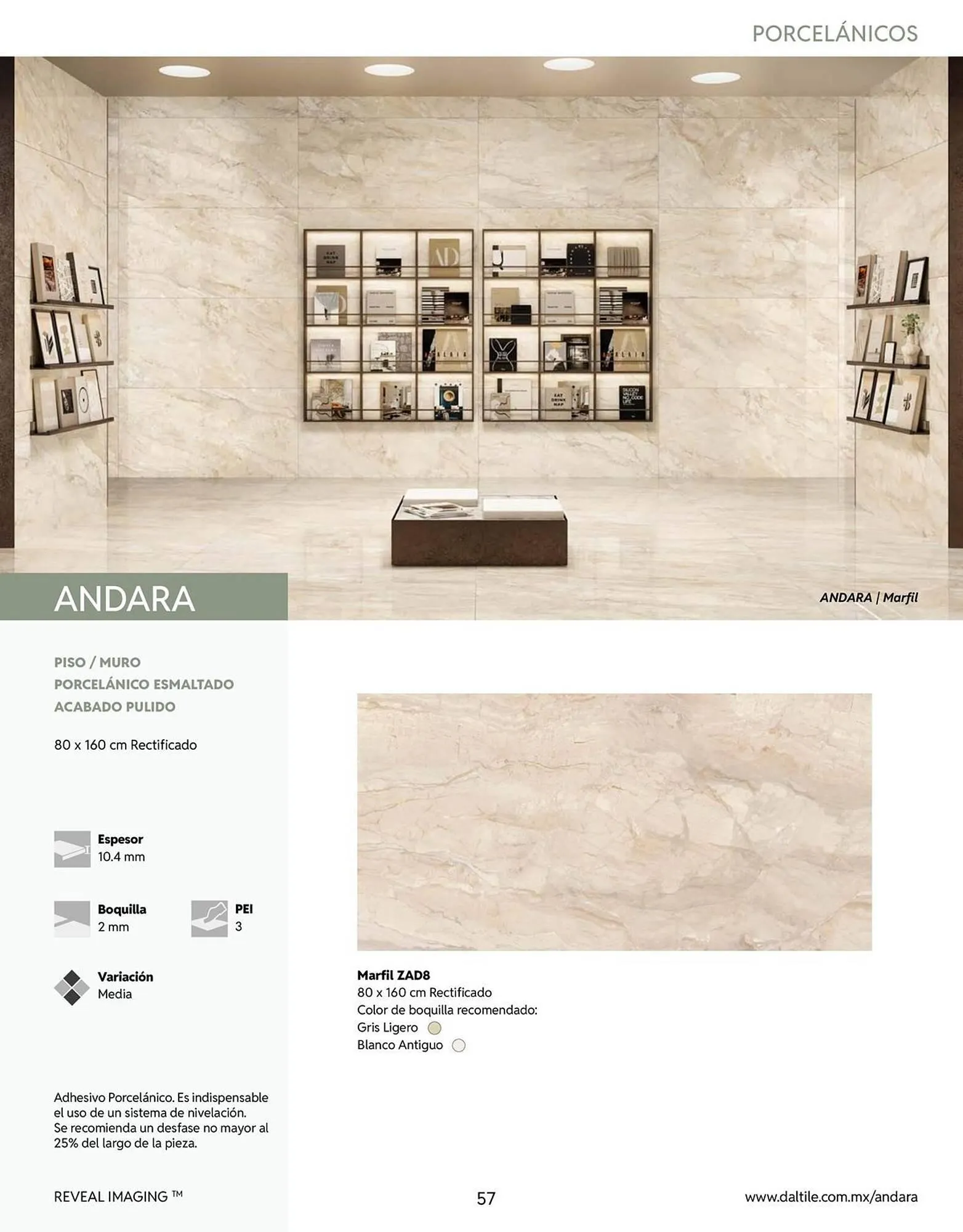 Catálogo de Catálogo Daltile 13 de enero al 31 de diciembre 2026 - Pagina 57