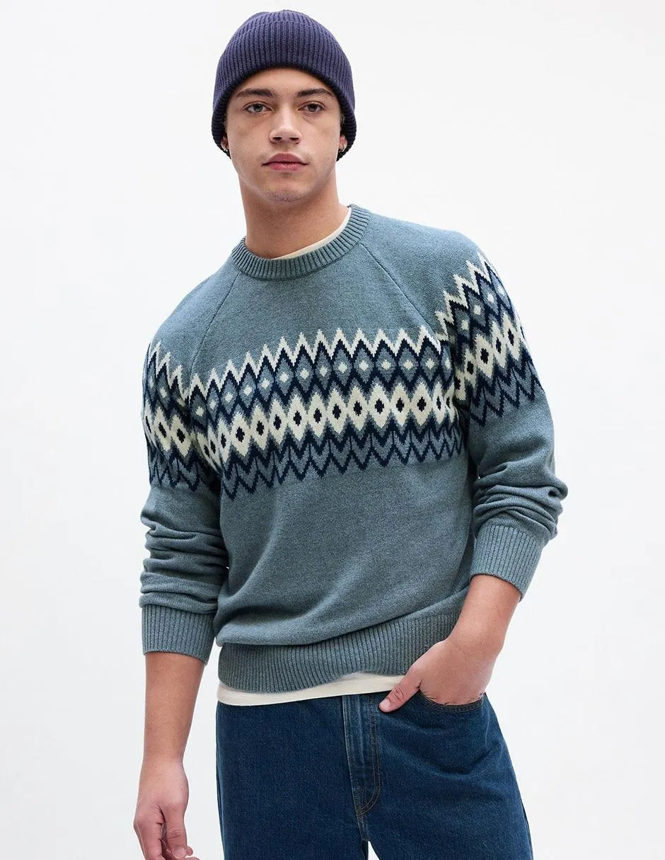 Suéter cuello redondo para hombre