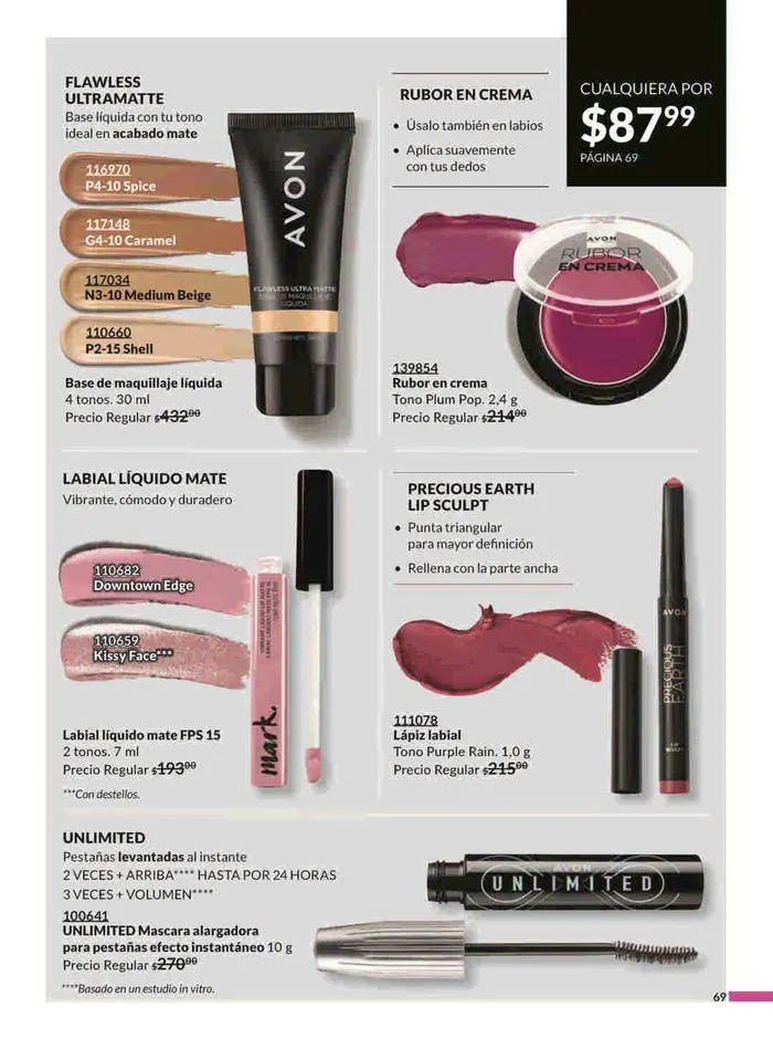 Catálogo de Avon COSMÉTICOS C10 15 de mayo al 19 de junio 2024 - Pagina 69