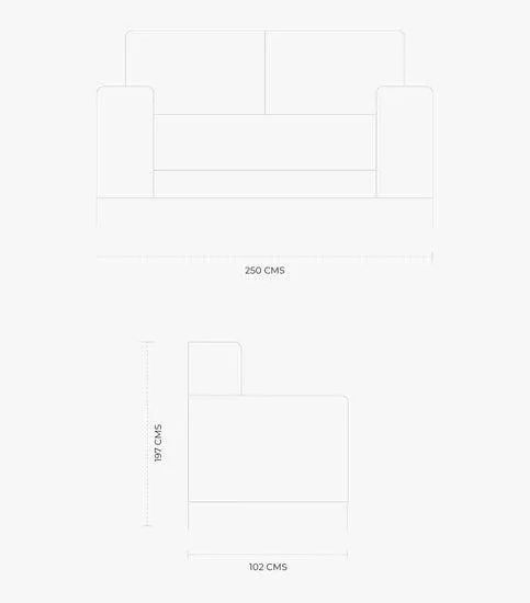 Sofá y Love Reclinable Indy de Piel Color Gris