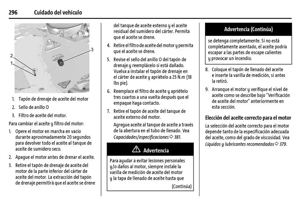 Catálogo de Chevrolet Corvette Stingray Manual del propietario 22 de enero al 31 de diciembre 2025 - Pagina 297