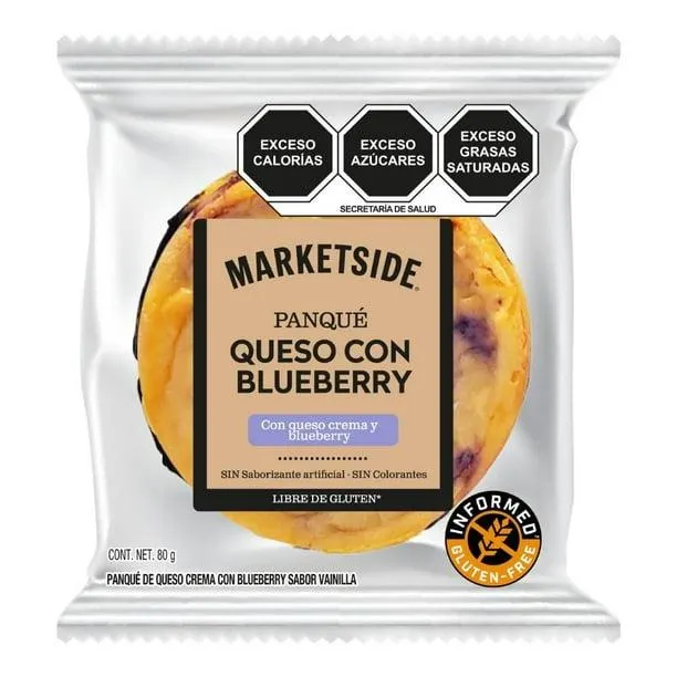 Panqué Marketside queso con blueberry sin gluten 80 g