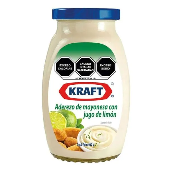 Aderezo Kraft mayonesa limón 185 g