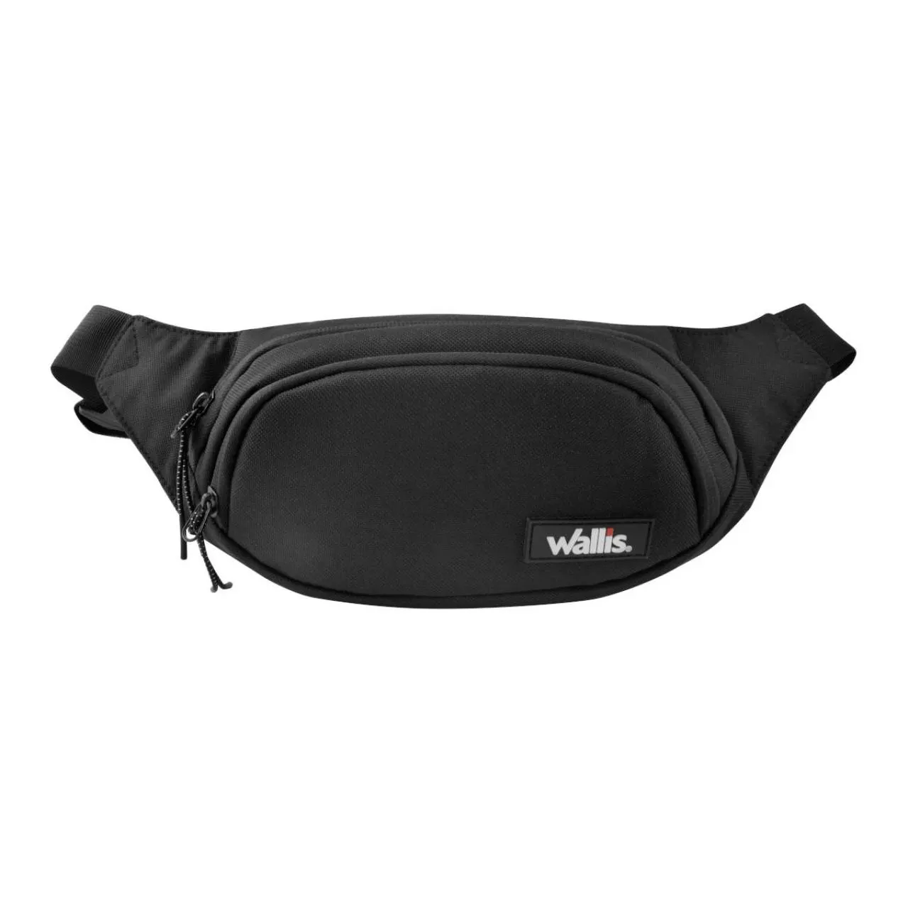 Cangurera unisex c/ 2 compartimientos y correa ajustable, negro