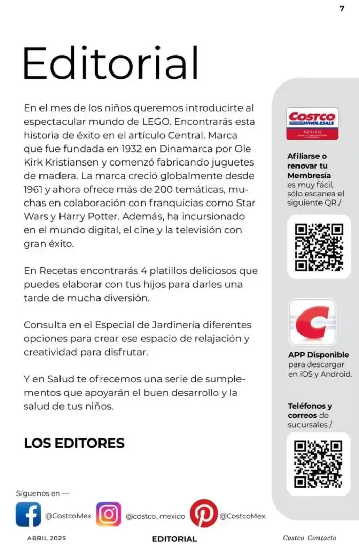 Catálogo de Catálogo Costco 1 de abril al 30 de abril 2025 - Pagina 7