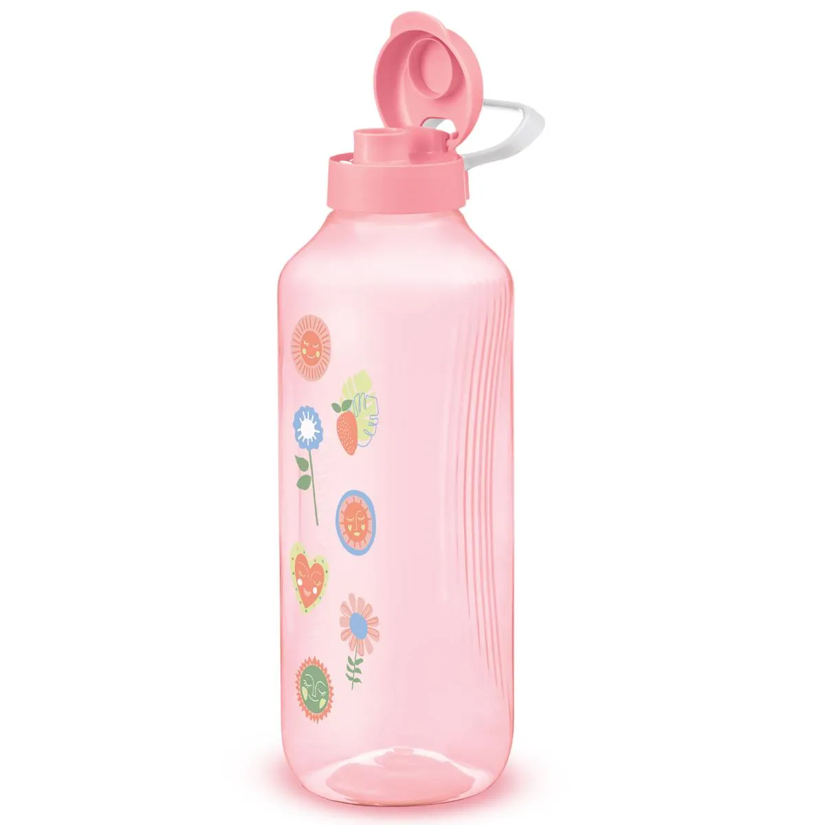 Botella motivacional Tupperware 2L Happy rosa