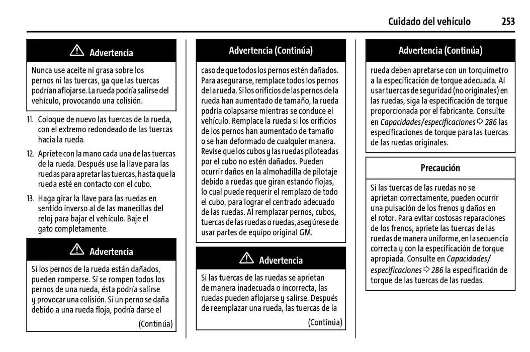 Catálogo de BrightDrop 400 Y BrightDrop 600 Manual del propietario 22 de enero al 31 de diciembre 2025 - Pagina 254