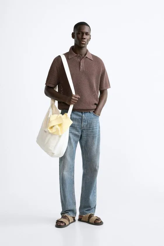 POLO PUNTO ESTRUCTURA CALADOS