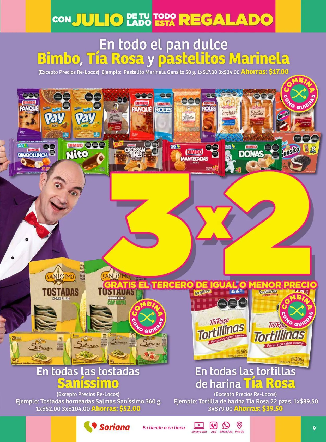 Catálogo de Soriana - Folleto Julio Regalado Mercado Nacional Oferta actual 20 de julio al 27 de julio 2023 - Pagina 9