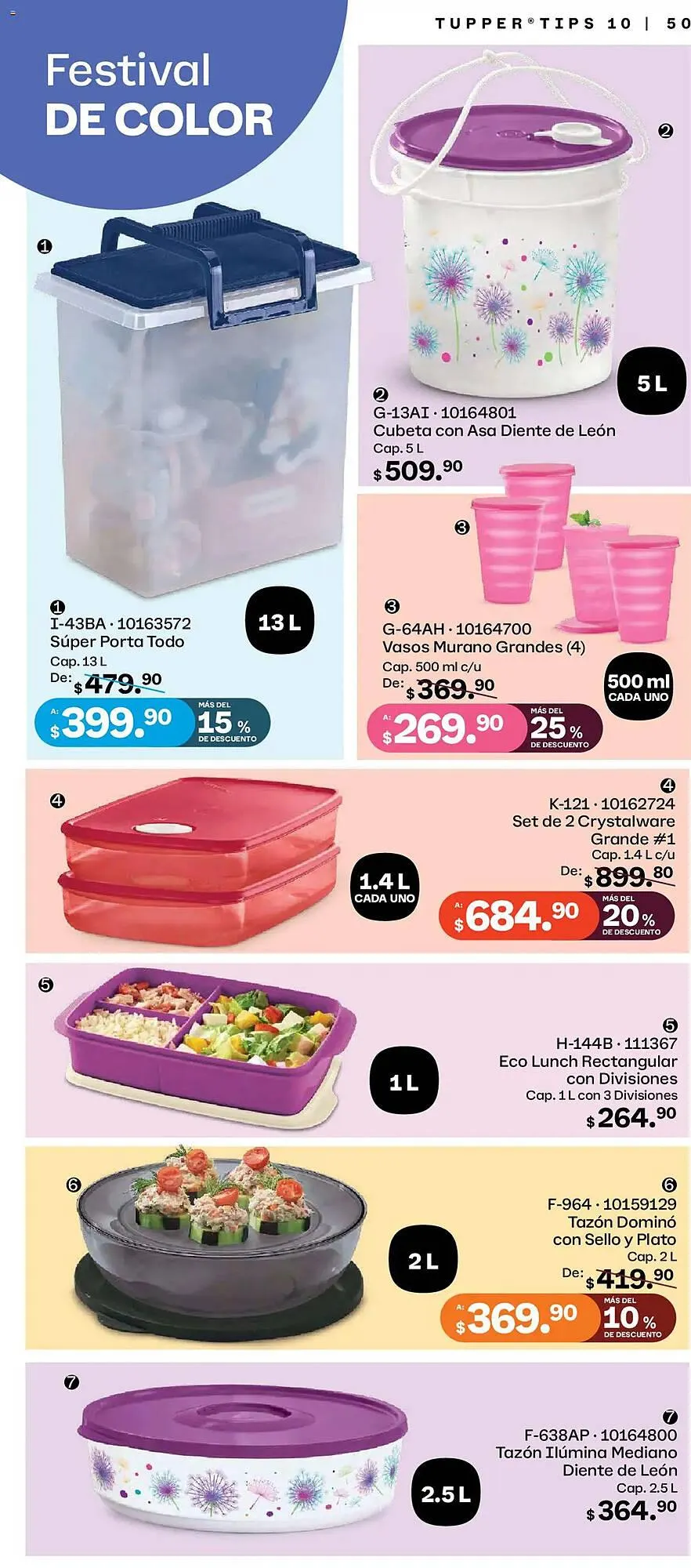 Catálogo de Catálogo Tupperware 8 de septiembre al 6 de octubre 2025 - Pagina 50