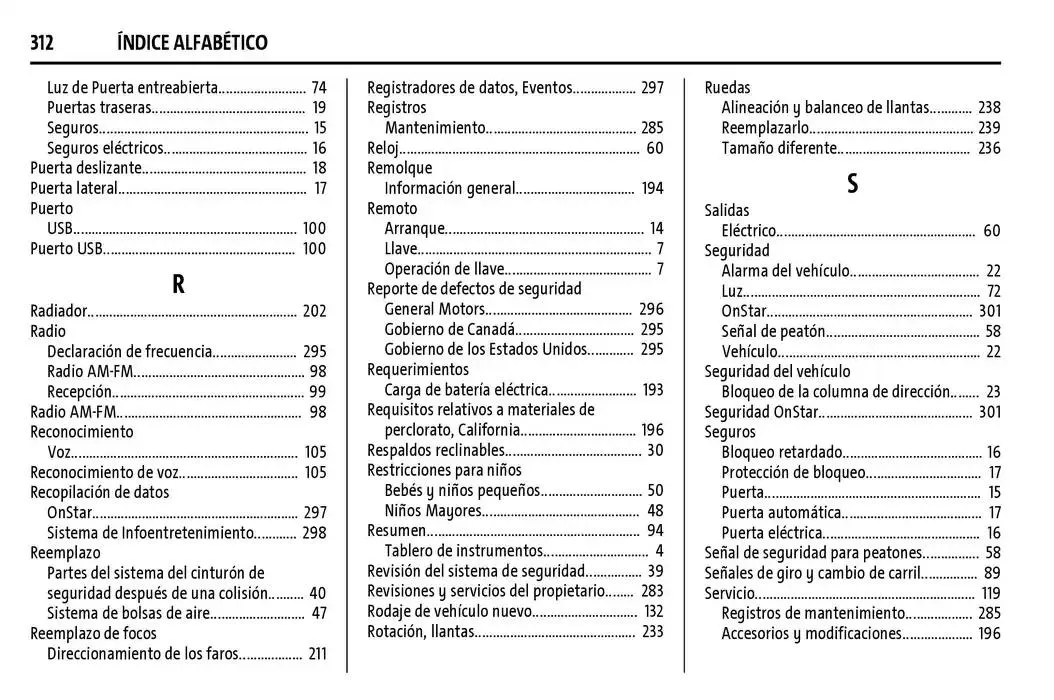Catálogo de BrightDrop 400 Y BrightDrop 600 Manual del propietario 22 de enero al 31 de diciembre 2025 - Pagina 313