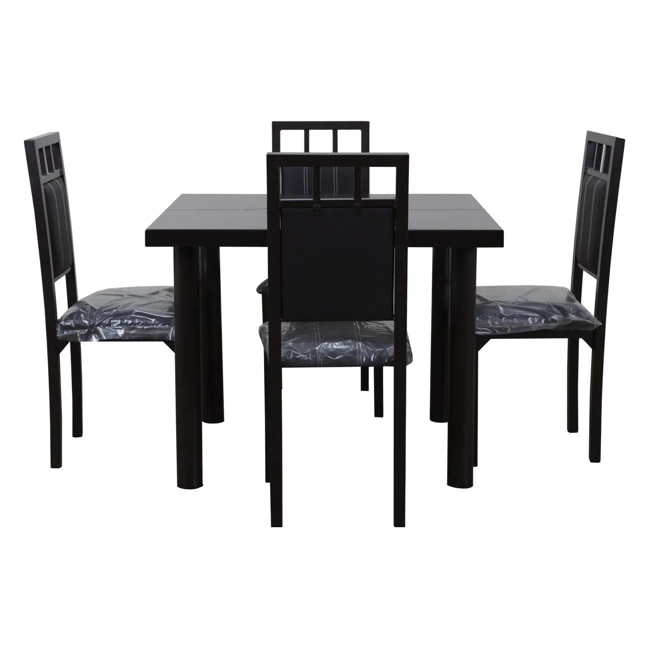 COMEDOR DE 4 SILLAS COLOR CHOCOLATE