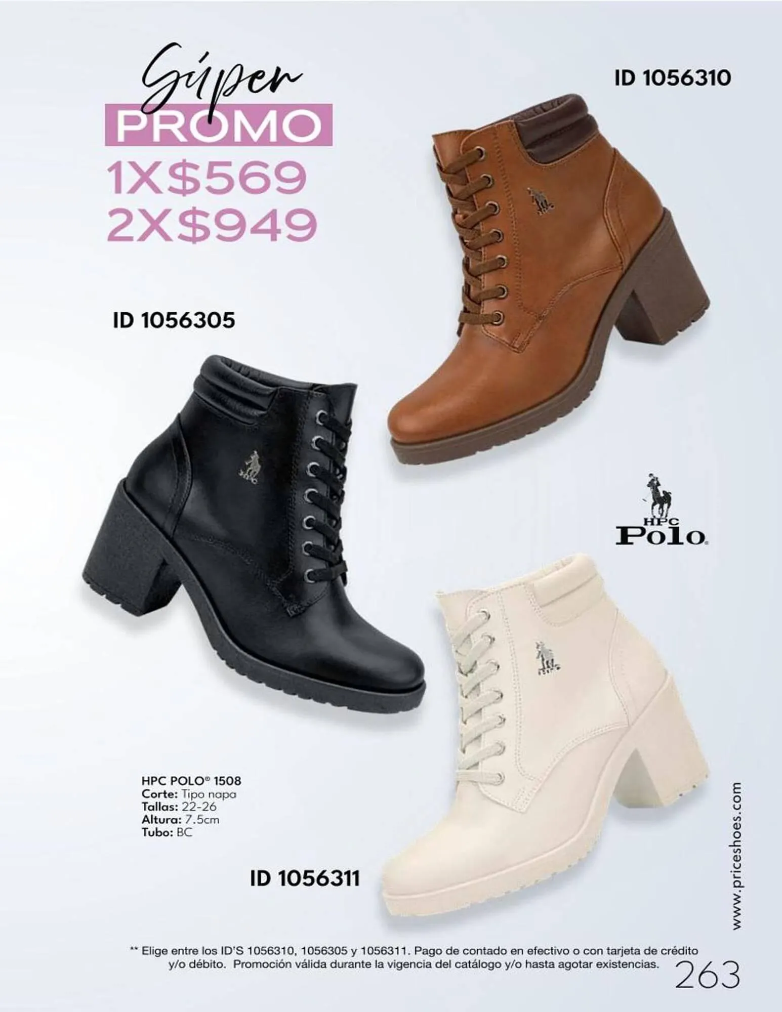 Catálogo de Catálogo Price Shoes 15 de abril al 31 de diciembre 2025 - Pagina 263