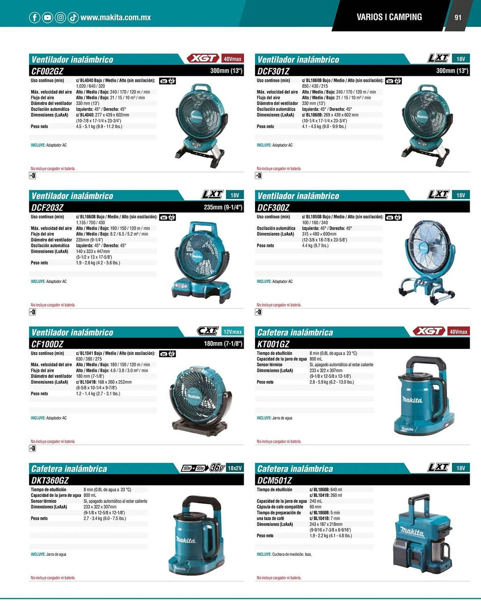 Catálogo de Catálogo Makita 12 de enero al 31 de diciembre 2026 - Pagina 91