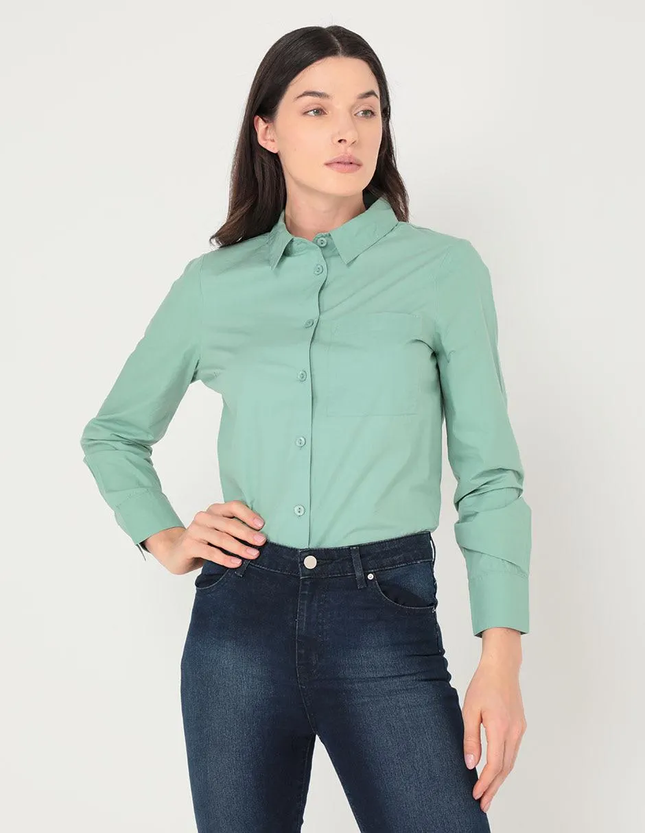 Blusa Contempo manga larga para mujer