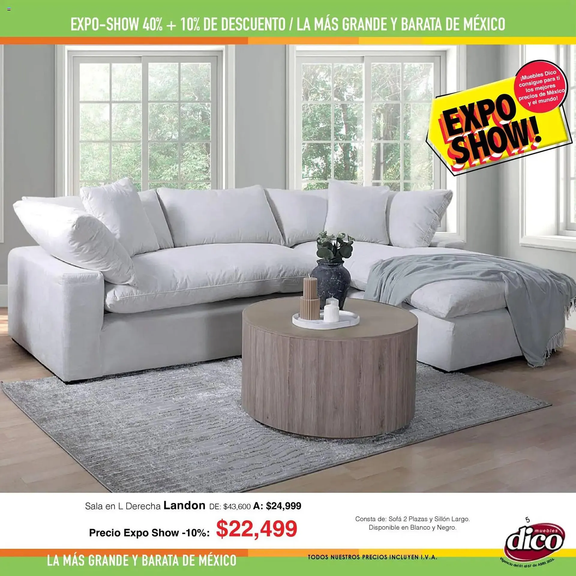 Catálogo de Catálogo Muebles Dico 1 de abril al 7 de abril 2026 - Pagina 5