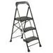 Escalera de tijera acero para uso rudo de 3 peldaños