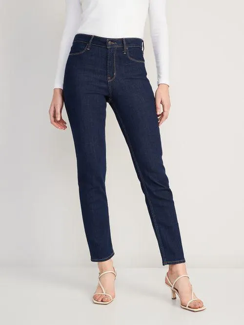 Jeans Old Navy High-Waisted Wow Slim Straight para Mujer