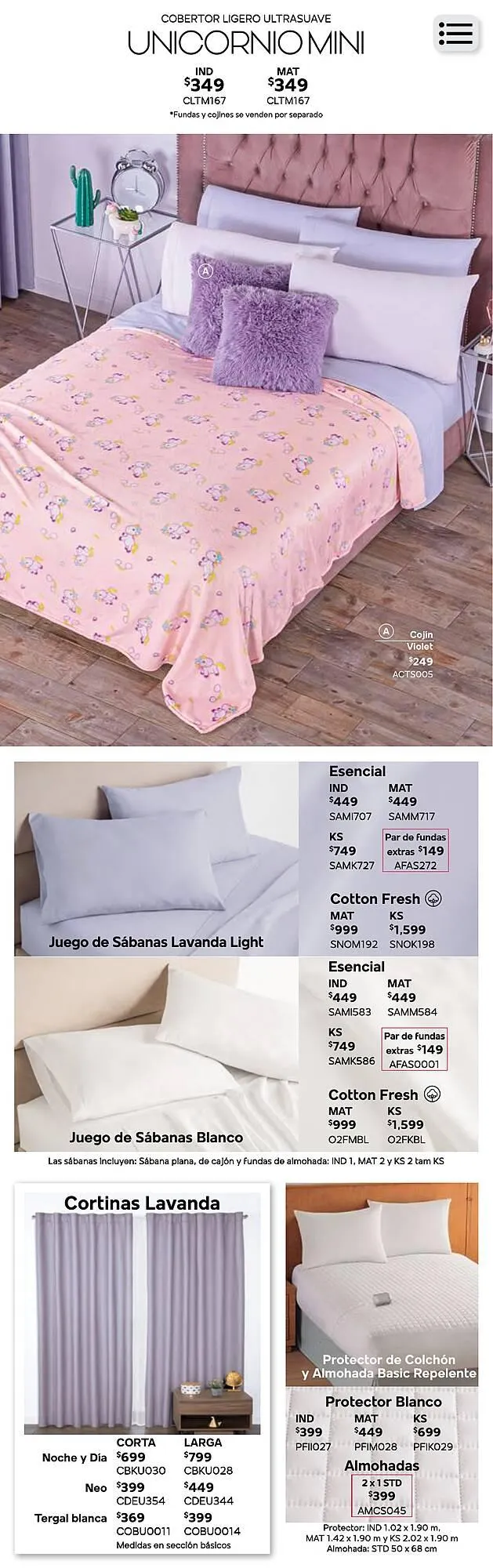 Catálogo de Catálogo Colchas Concord 26 de agosto al 31 de diciembre 2024 - Pagina 342