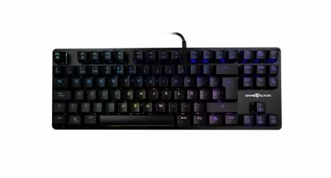 Teclado Gamer Game Factor KBG500 LED RGB, Teclado Mecánico, KRED Red, Alámbrico, USB, Negro, Español